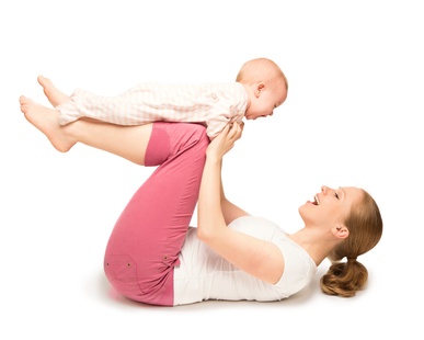 Training für Mütter mit Baby